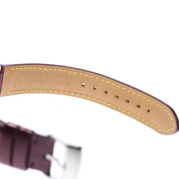LOUIS VUITTON Tambour Q1214 ruby index lug diamond Quartz Ladies Watch_701655